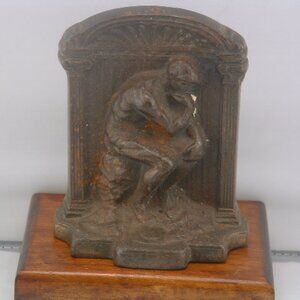 Pre- Owned Vintage Thing Man Cast Iron Book Ends